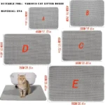 cat litter mat detail view