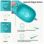 portable dog water bottle close-up photo