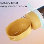 Dual Storage Pet Feeding Bottle with Water Bowl with its packaging