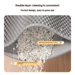 Two-Layer Cat Litter Mat — Indoor Floor Protector shown from the side