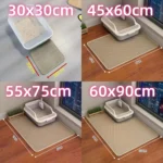 Two-Layer Cat Litter Mat — Indoor Floor Protector with its packaging